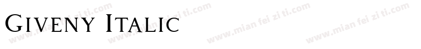 Giveny Italic字体转换